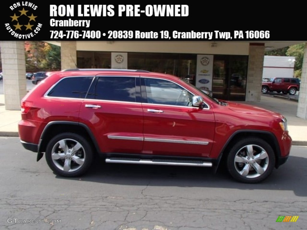 2011 Grand Cherokee Limited 4x4 - Inferno Red Crystal Pearl / Black photo #1