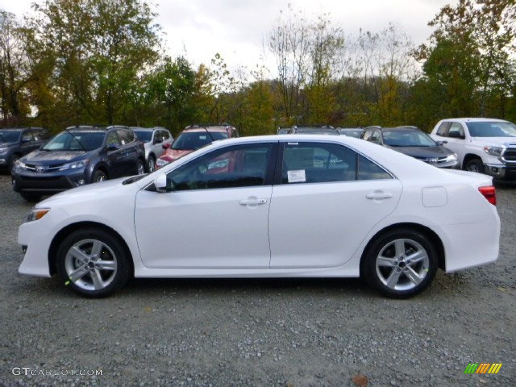 2014 Camry SE - Super White / Black/Ash photo #6