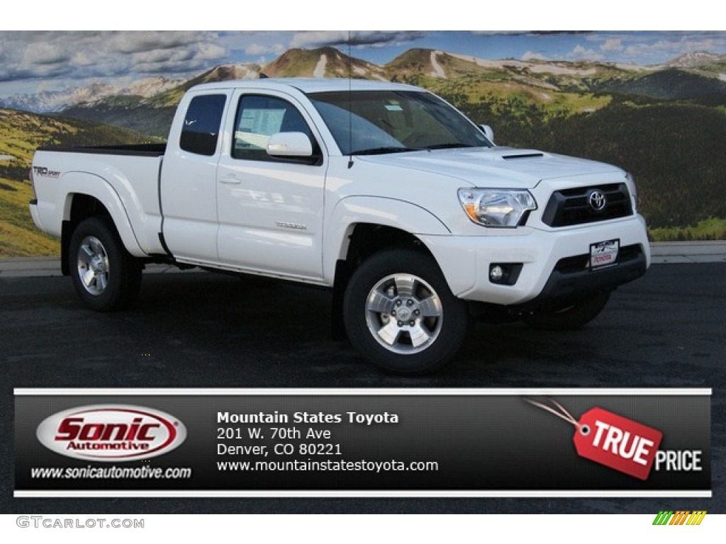 Super White Toyota Tacoma