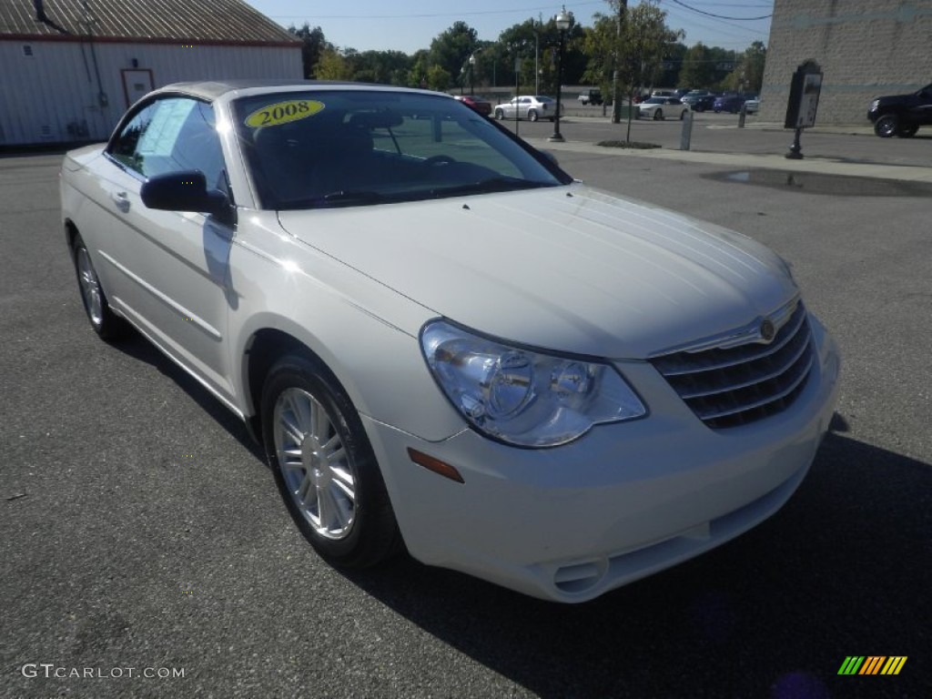 2008 Sebring LX Convertible - Stone White / Dark Slate Gray/Light Slate Gray photo #1