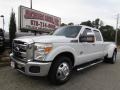 2011 Oxford White Ford F350 Super Duty Lariat Crew Cab 4x4 Dually  photo #2