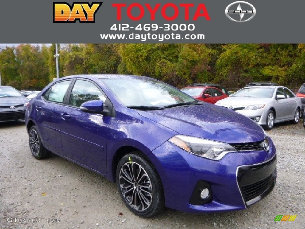 2014 Corolla S - Blue Crush Metallic / Black photo #1