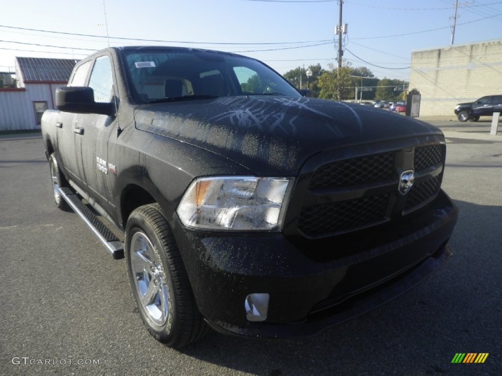 2014 1500 Express Crew Cab 4x4 - Black / Black/Diesel Gray photo #1