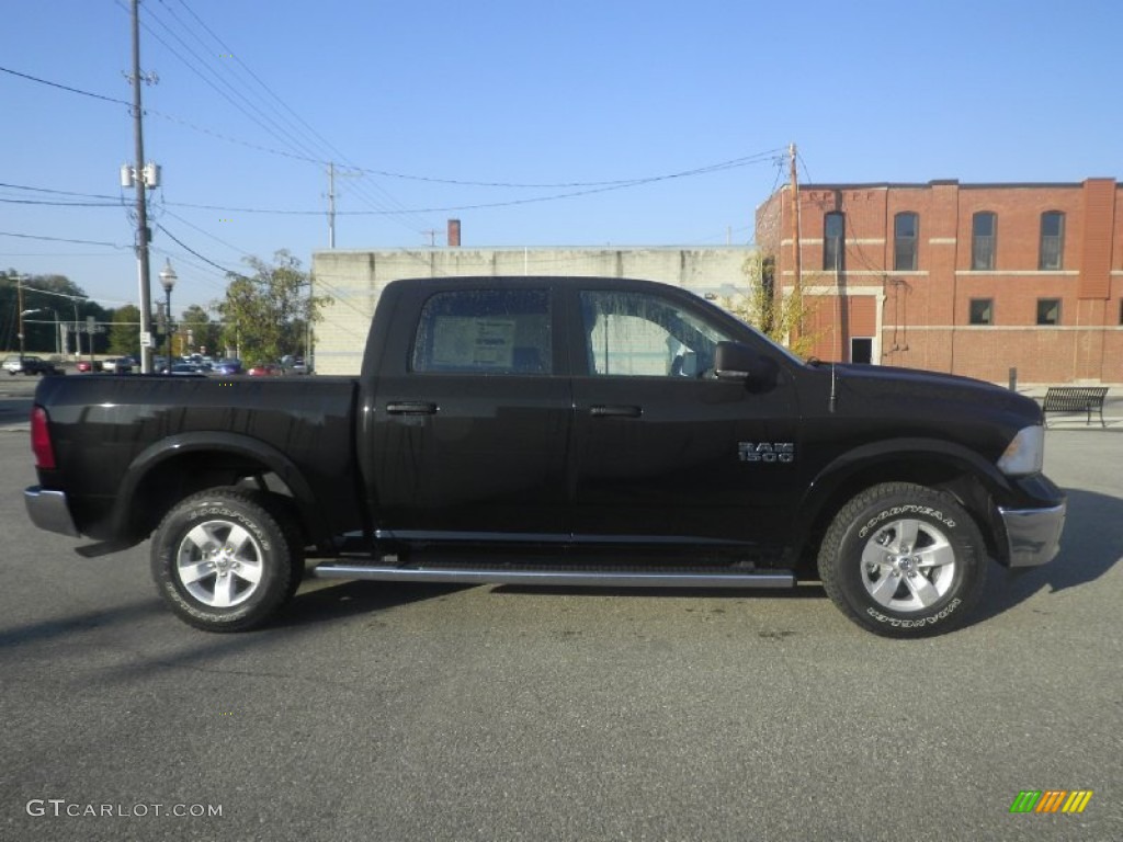 2014 1500 Outdoorsman Crew Cab 4x4 - Black / Black/Diesel Gray photo #2