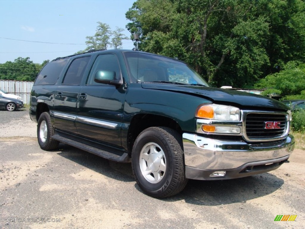 2004 Yukon XL 1500 SLT 4x4 - Polo Green Metallic / Pewter/Dark Pewter photo #3