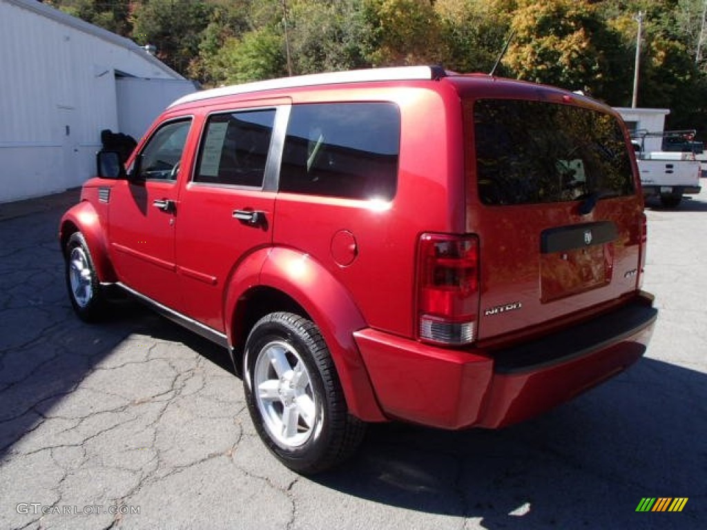 2008 Nitro SXT 4x4 - Inferno Red Crystal Pearl / Dark Khaki/Medium Khaki photo #6