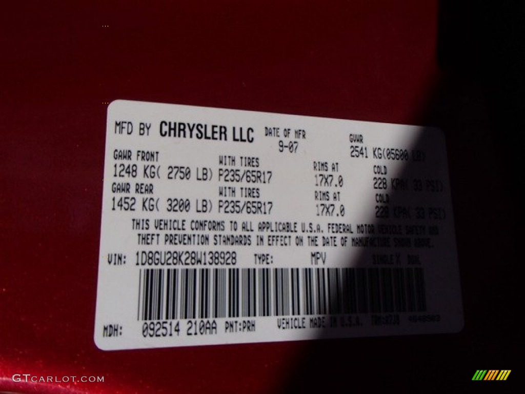 2008 Nitro SXT 4x4 - Inferno Red Crystal Pearl / Dark Khaki/Medium Khaki photo #20