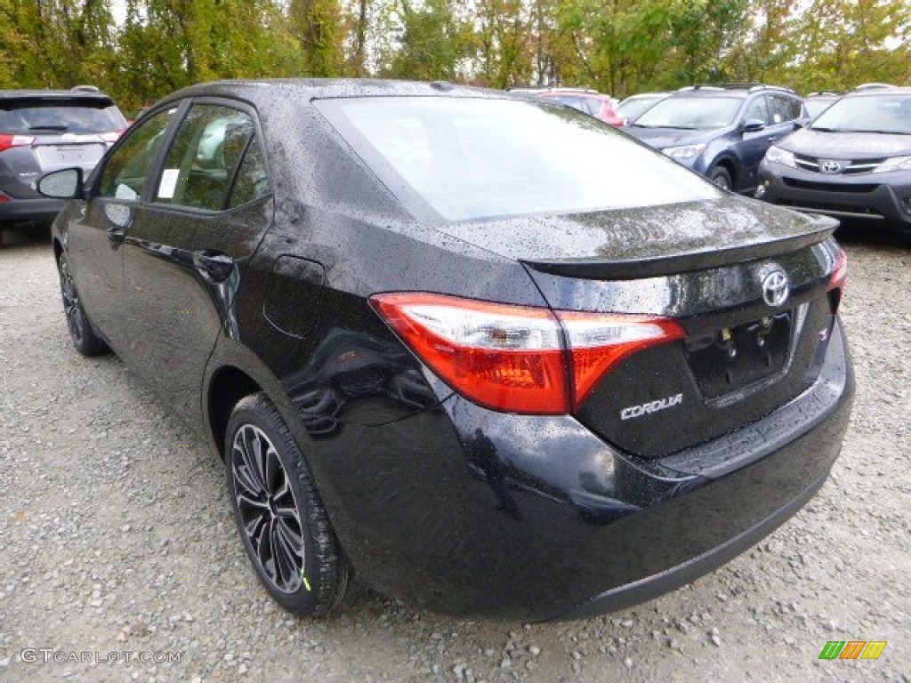 2014 Corolla S - Black Sand Pearl / Black photo #5