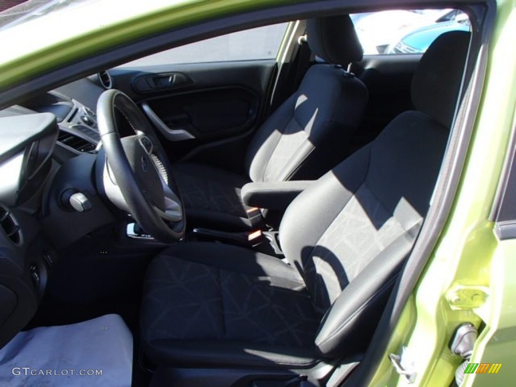 2013 Fiesta SE Hatchback - Lime Squeeze / Charcoal Black photo #10