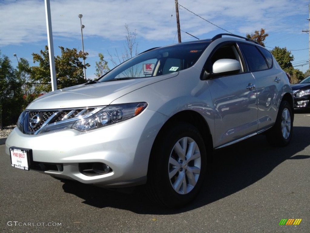 2012 Murano SV AWD - Brilliant Silver / Black photo #1