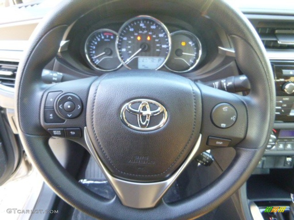 2014 Toyota Corolla LE Eco Amber Steering Wheel Photo #87102033