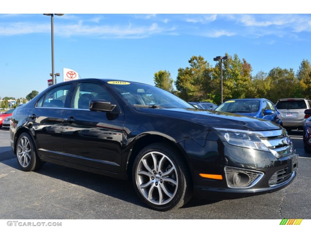 2010 Fusion SEL V6 - Tuxedo Black Metallic / Charcoal Black photo #1