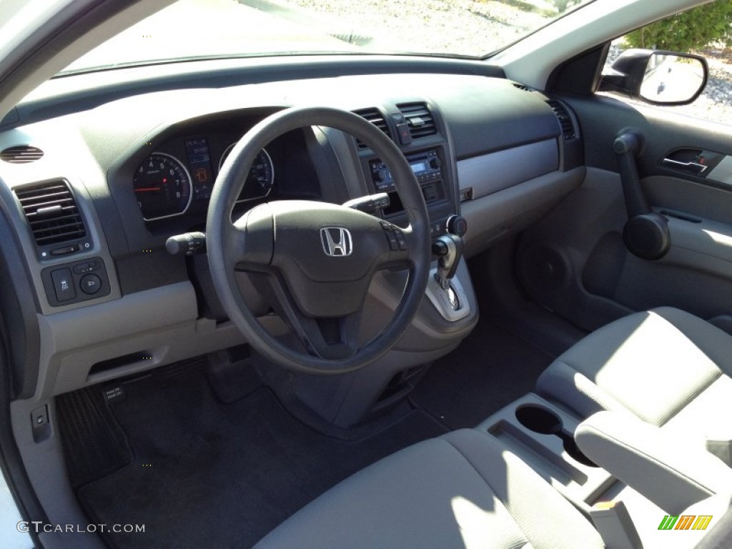 2011 CR-V LX 4WD - Taffeta White / Gray photo #9