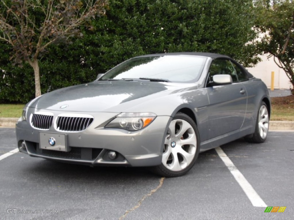 2007 6 Series 650i Convertible - Silver Grey Metallic / Black photo #1