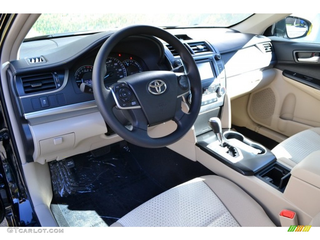 2014 Camry LE - Attitude Black Metallic / Ivory photo #5