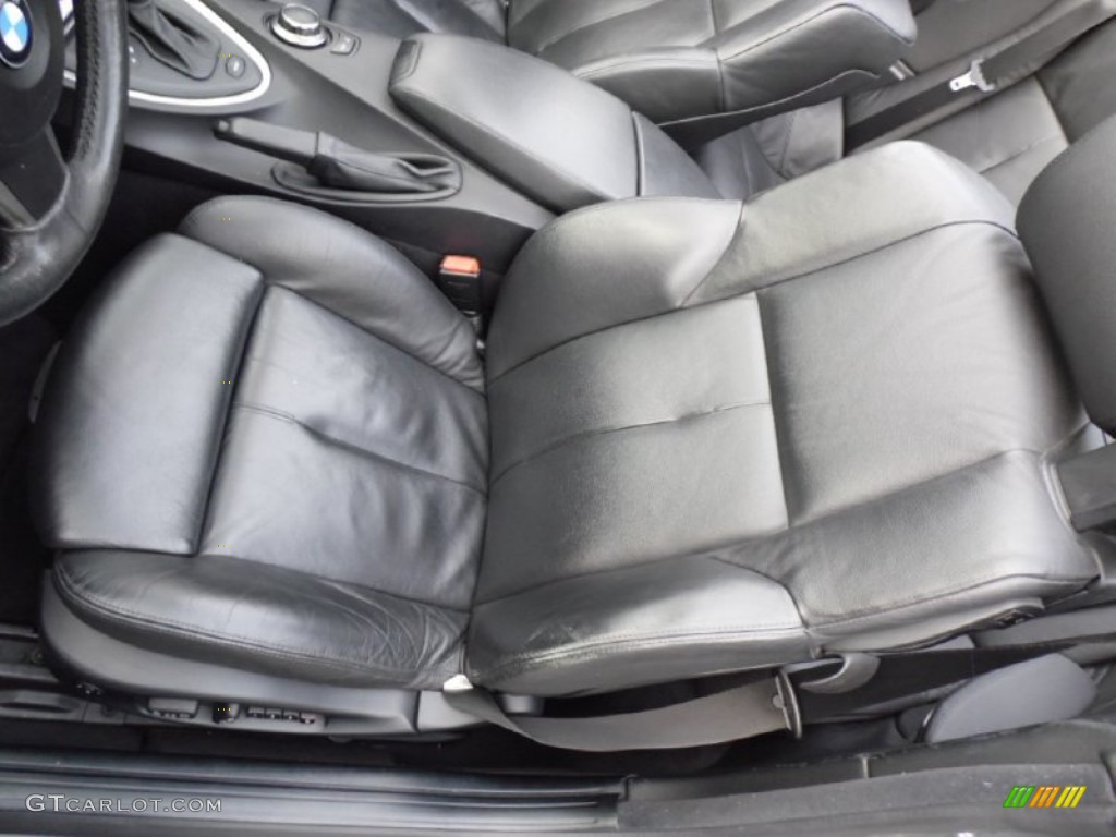 Black Interior 2007 BMW 6 Series 650i Convertible Photo #87104172