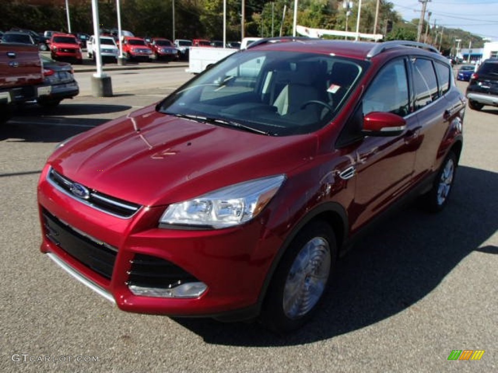 2014 Escape Titanium 2.0L EcoBoost 4WD - Ruby Red / Medium Light Stone photo #4