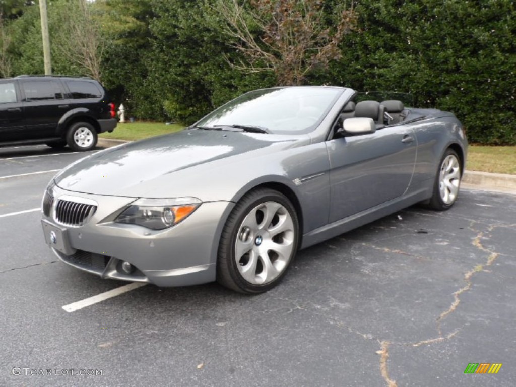 Silver Grey Metallic 2007 BMW 6 Series 650i Convertible Exterior Photo #87104388