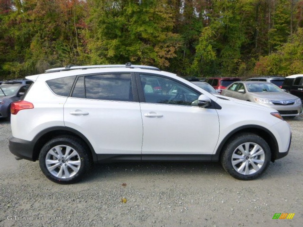 2013 RAV4 Limited AWD - Blizzard White Pearl / Black photo #2