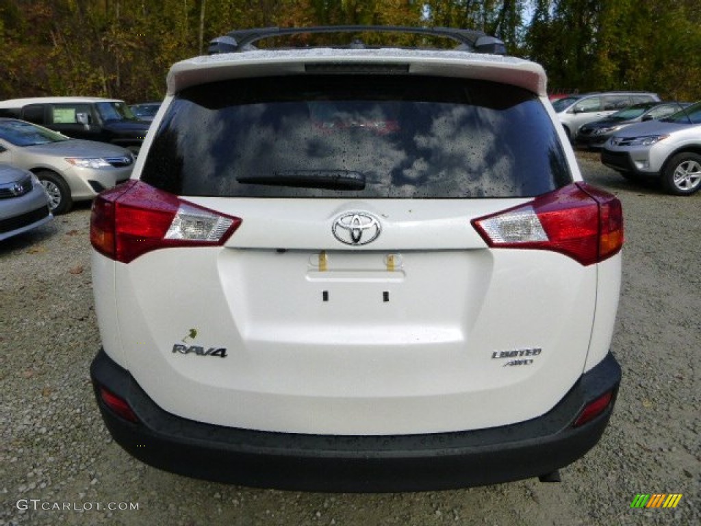 2013 RAV4 Limited AWD - Blizzard White Pearl / Black photo #4