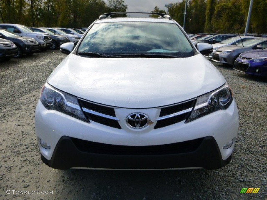 2013 RAV4 Limited AWD - Blizzard White Pearl / Black photo #8