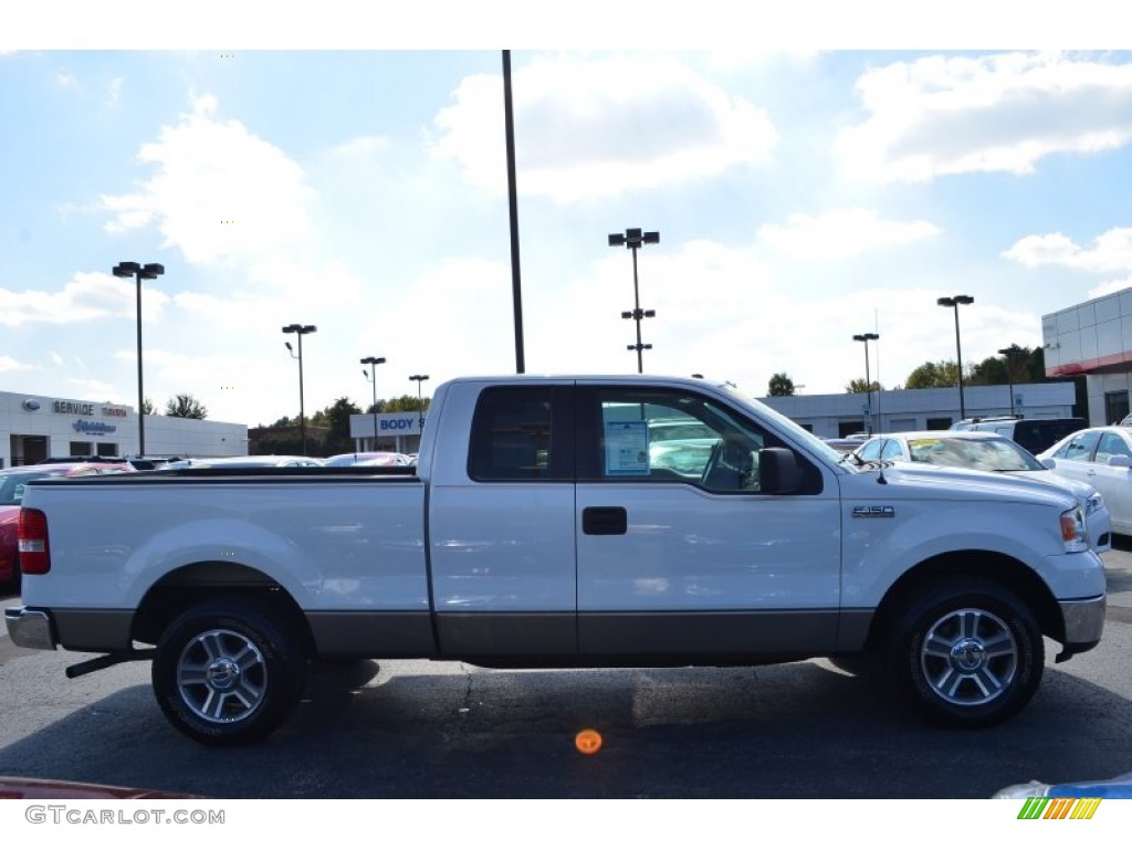 2006 F150 XLT SuperCab - Oxford White / Tan photo #2