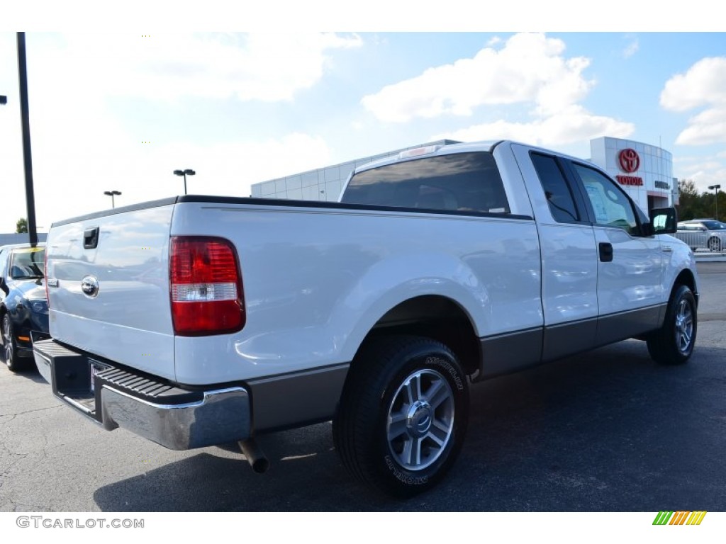 2006 F150 XLT SuperCab - Oxford White / Tan photo #3