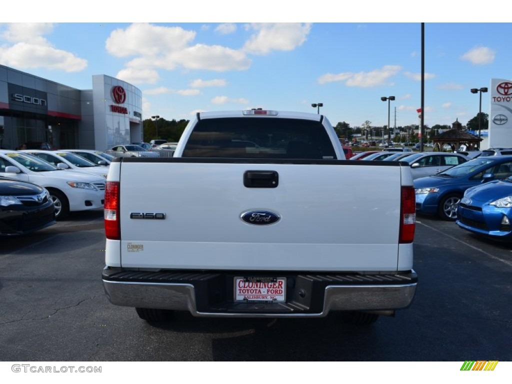 2006 F150 XLT SuperCab - Oxford White / Tan photo #4