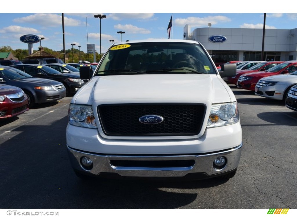 2006 F150 XLT SuperCab - Oxford White / Tan photo #7