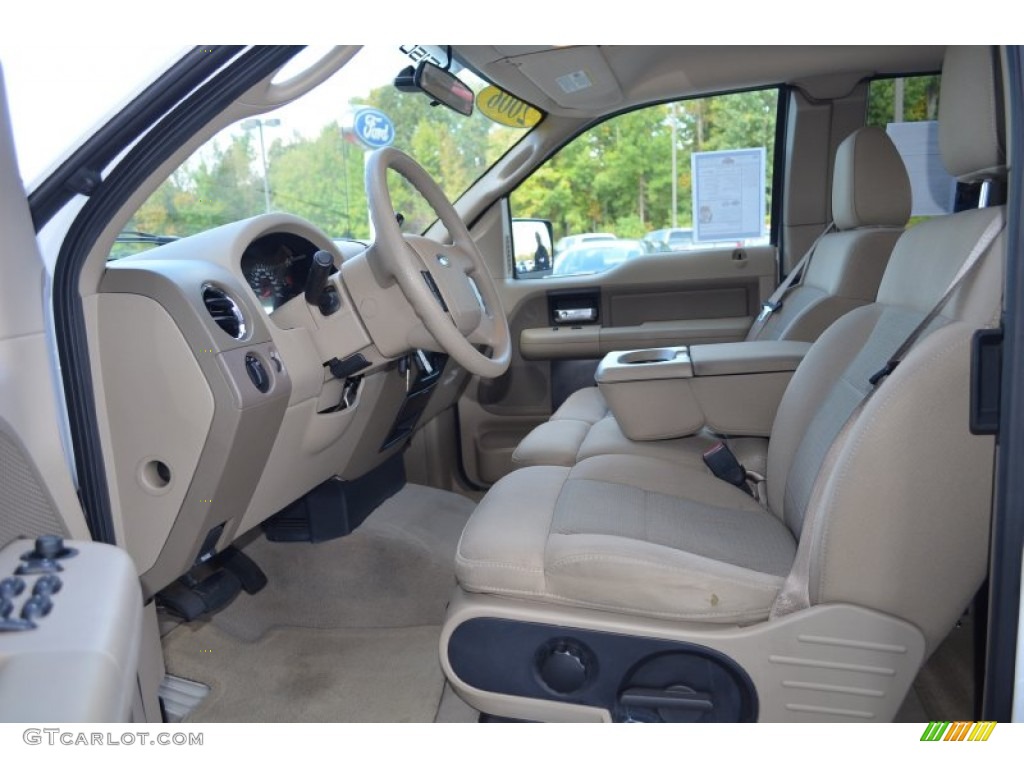 2006 F150 XLT SuperCab - Oxford White / Tan photo #9