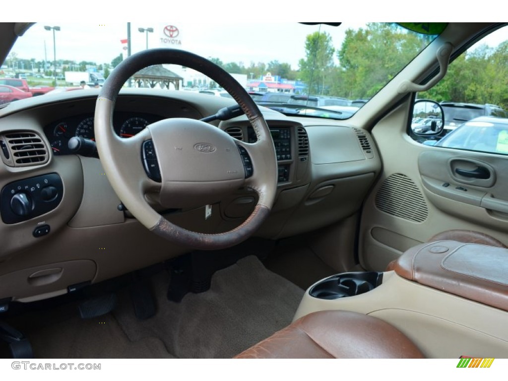 2002 F150 King Ranch SuperCrew 4x4 - Charcoal Blue Metallic / Castano Brown Leather photo #10