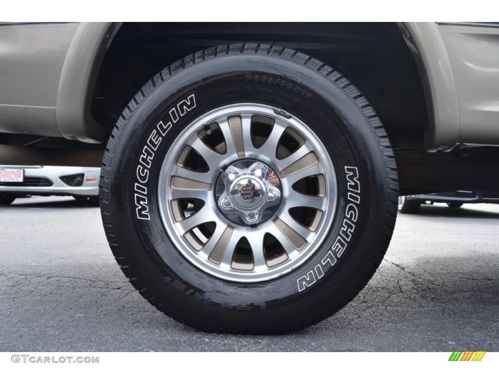 2002 F150 King Ranch SuperCrew 4x4 - Charcoal Blue Metallic / Castano Brown Leather photo #14