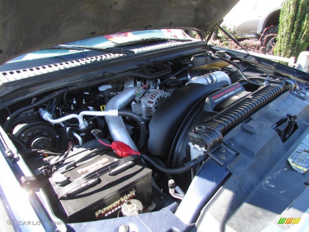 2004 F250 Super Duty Lariat Crew Cab 4x4 - True Blue Metallic / Medium Parchment photo #55