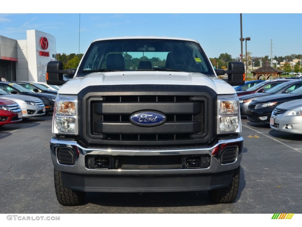 2013 F350 Super Duty XL Crew Cab 4x4 - Oxford White / Steel photo #7