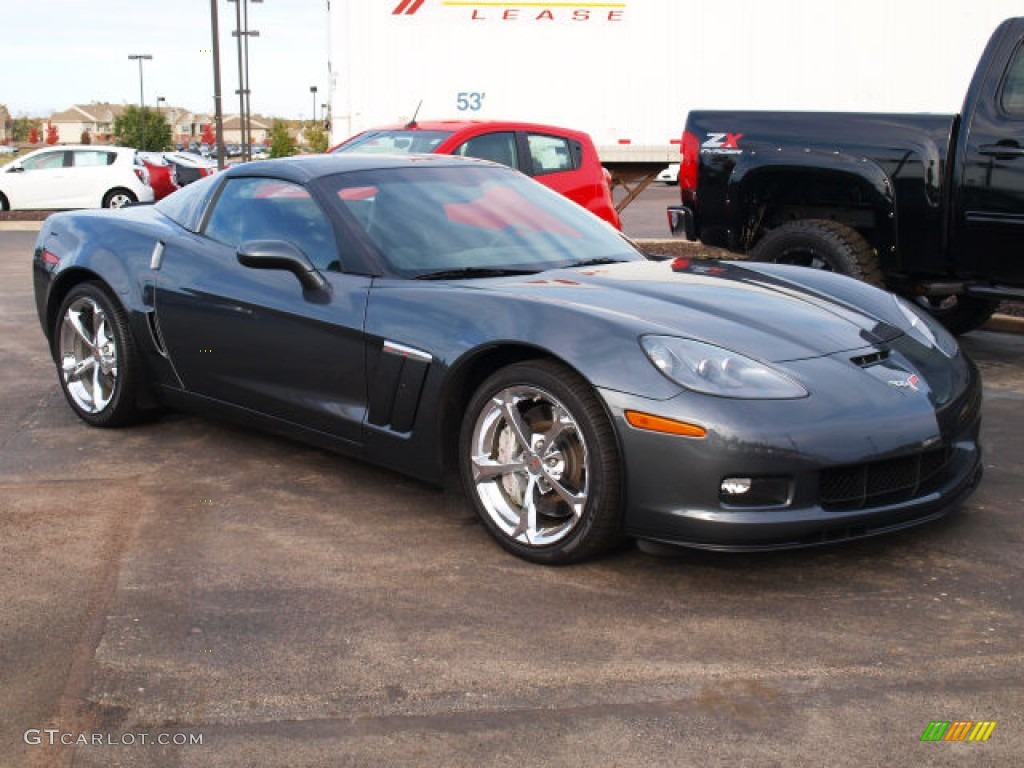 Cyber Gray Metallic 2010 Chevrolet Corvette Coupe Exterior Photo #87107004