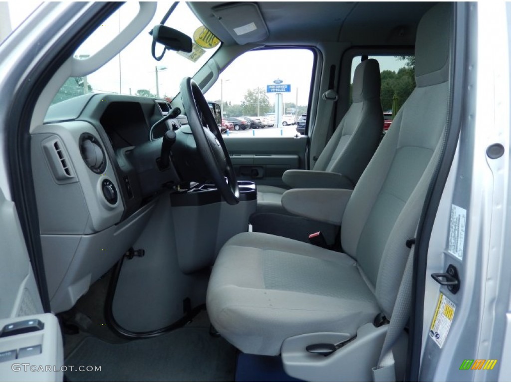 Medium Flint Interior 2013 Ford E Series Van E350 XLT Passenger Photo #87107940