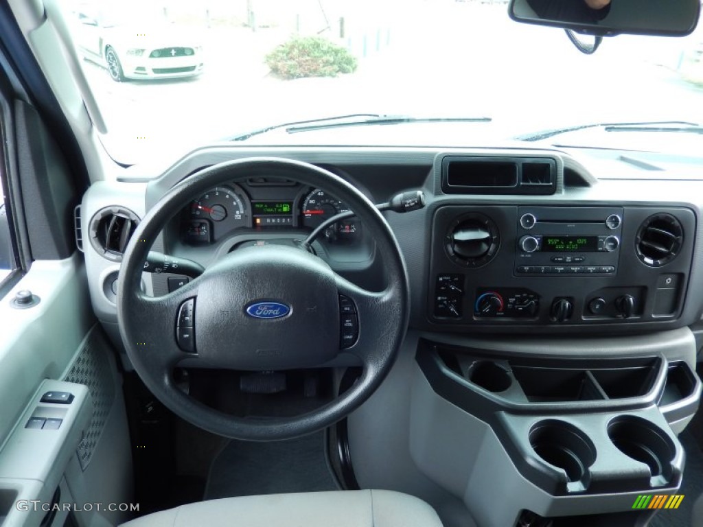 2013 Ford E Series Van E350 XLT Passenger Medium Flint Dashboard Photo #87108180