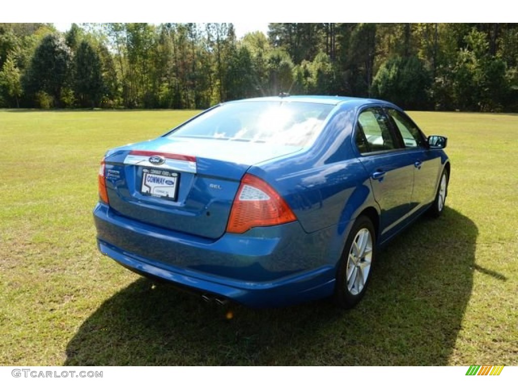 2012 Fusion SEL - Blue Flame Metallic / Charcoal Black photo #5