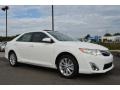 2013 Super White Toyota Camry XLE V6  photo #3