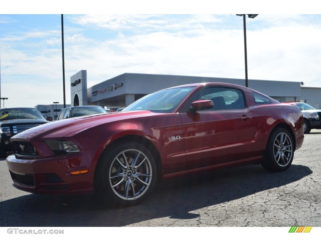 2014 Mustang GT Premium Coupe - Ruby Red / Charcoal Black photo #3