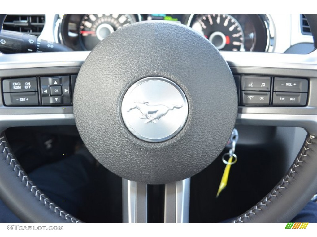 2014 Mustang GT Premium Coupe - Ruby Red / Charcoal Black photo #11