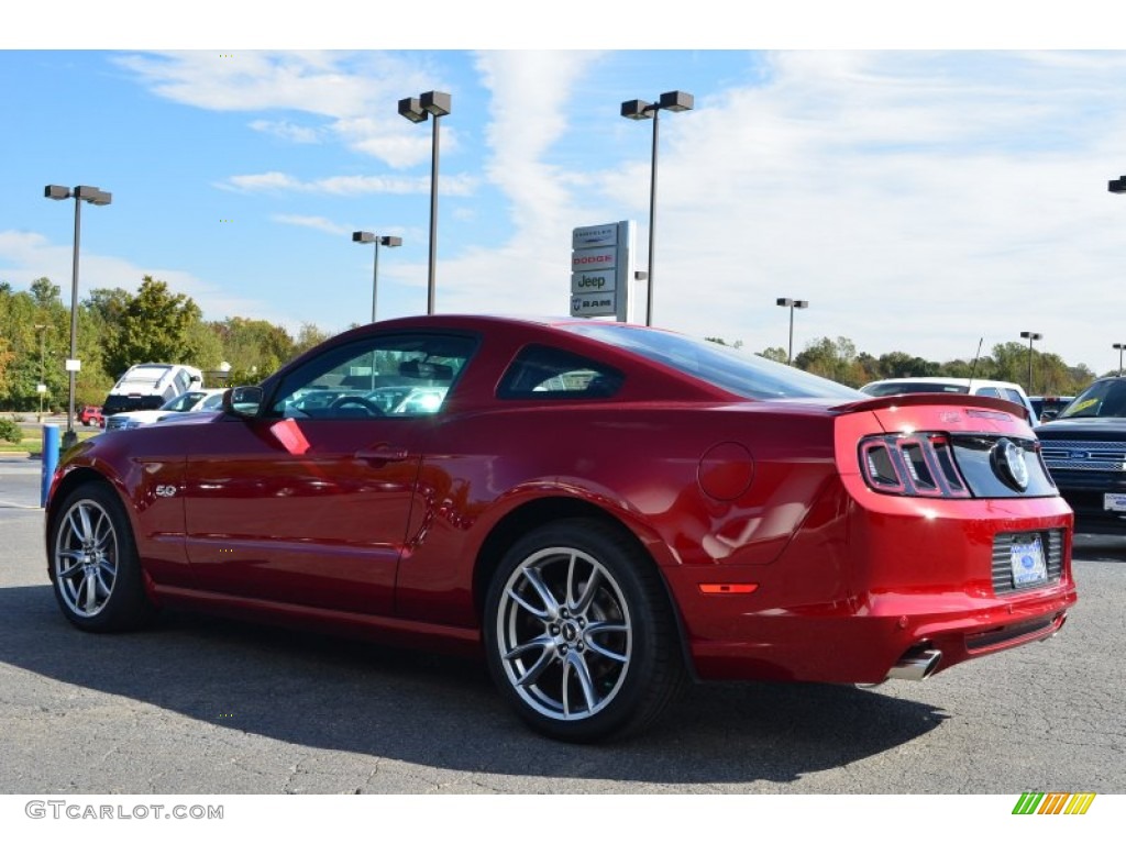 2014 Mustang GT Premium Coupe - Ruby Red / Charcoal Black photo #15