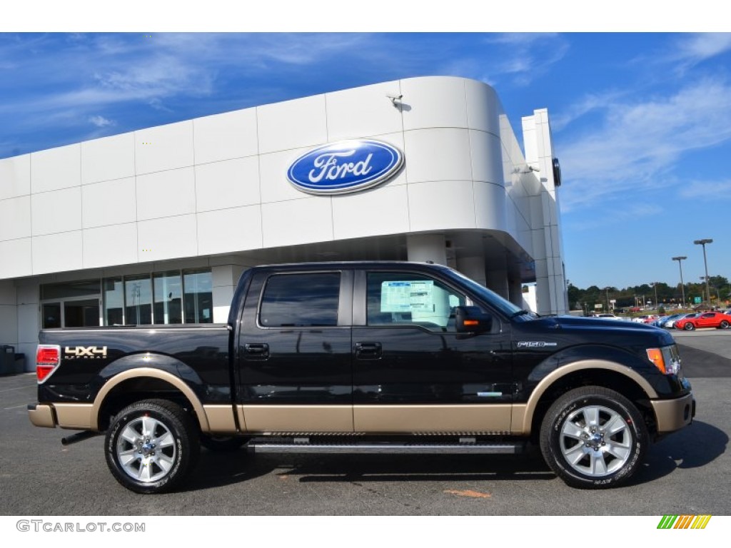 Tuxedo Black Metallic 2013 Ford F150 Lariat SuperCrew 4x4 Exterior Photo #87113080