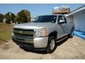 2010 Sheer Silver Metallic Chevrolet Silverado 1500 LT Extended Cab 4x4  photo #1