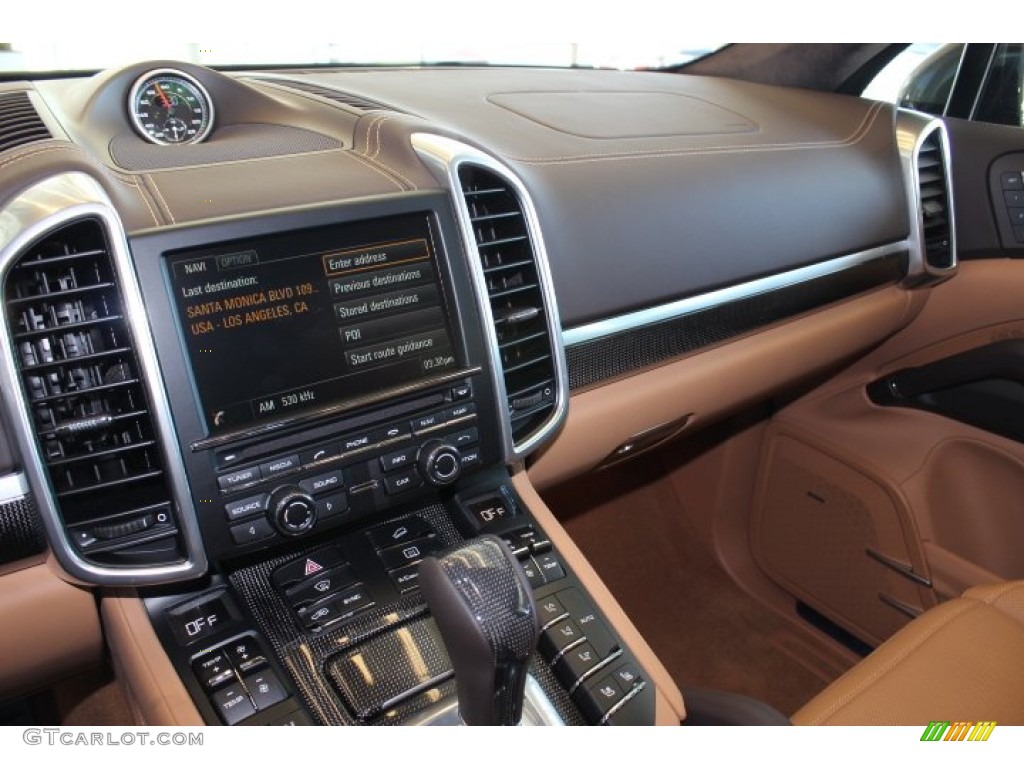 2014 Cayenne Turbo S - Umber Metallic / Espresso/Cognac Natural Leather photo #15