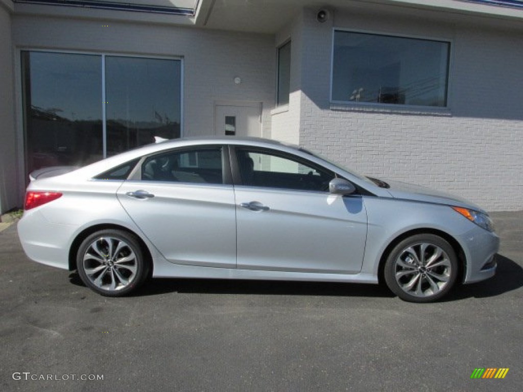 Radiant Silver 2014 Hyundai Sonata SE Exterior Photo #87113751