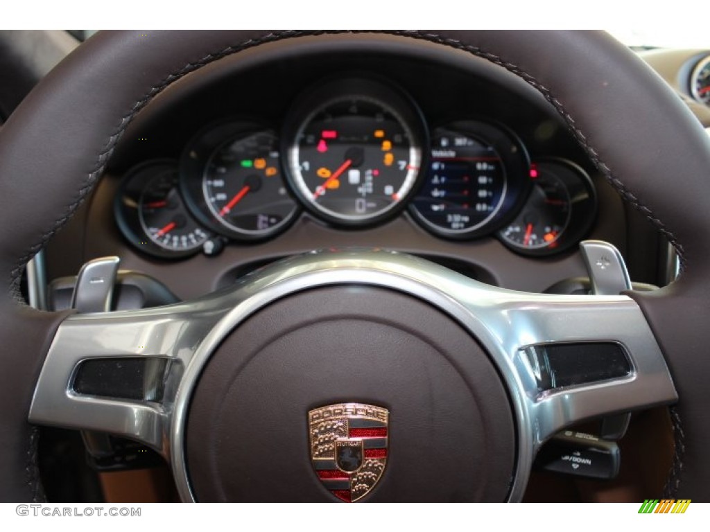 2014 Cayenne Turbo S - Umber Metallic / Espresso/Cognac Natural Leather photo #25