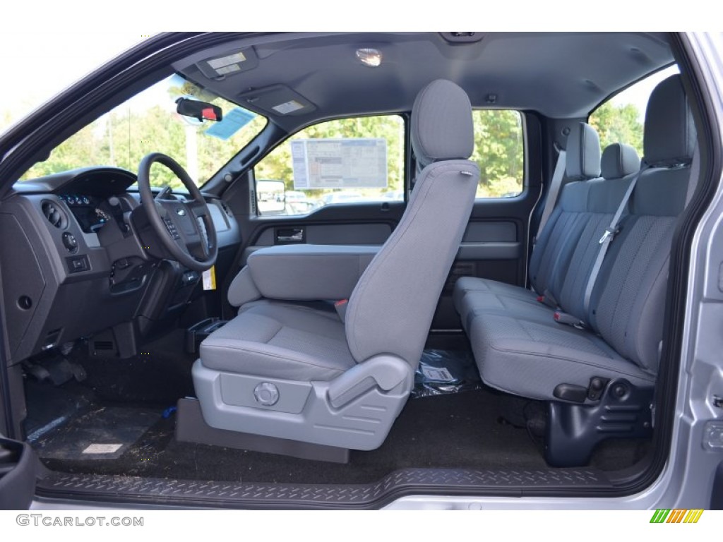 Steel Gray Interior 2013 Ford F150 STX SuperCab Photo #87114246