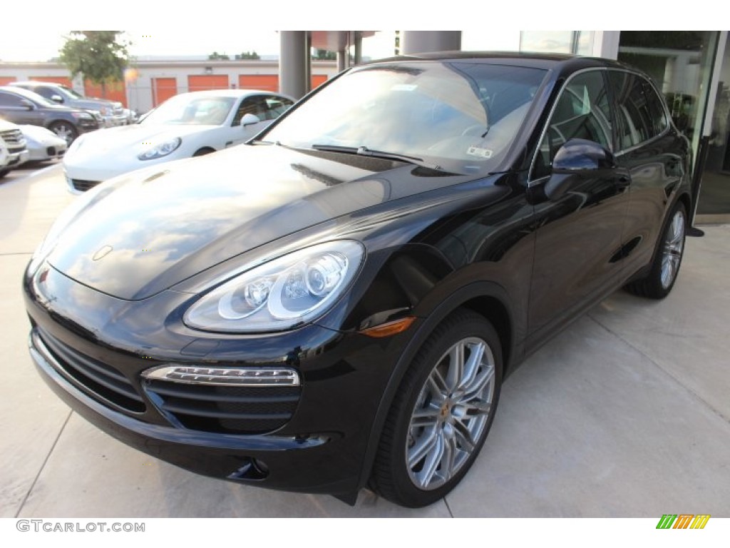 Jet Black Metallic 2014 Porsche Cayenne S Exterior Photo #87114362