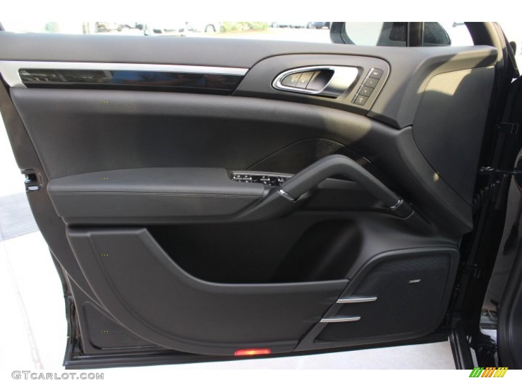 2014 Porsche Cayenne S Black Door Panel Photo #87114510